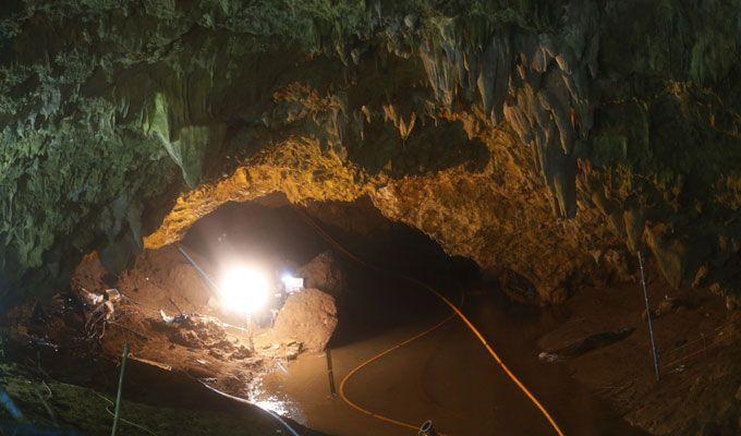 PHOTOS: Rescuers race to save soccer team trapped in Thai cave