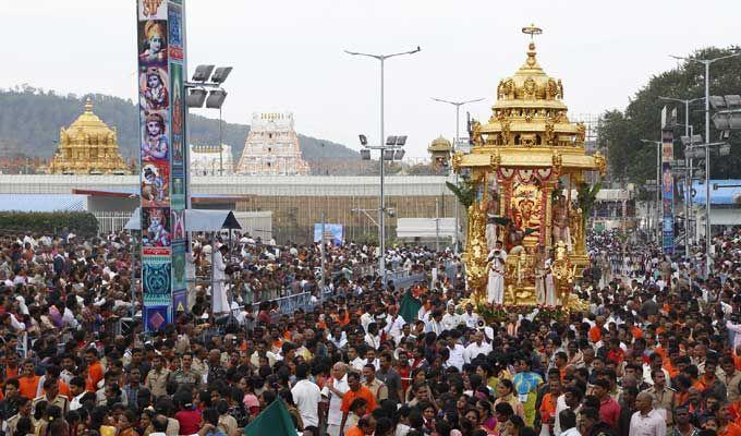 PHOTOS: Tirumala Srivari Swarna Rathotsavam 2018