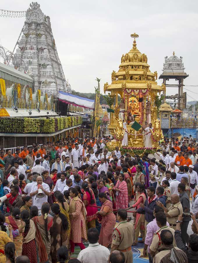 PHOTOS: Tirumala Srivari Swarna Rathotsavam 2018