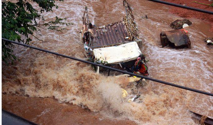 PHOTOS: Visuals of heavy rain & waterlogged streets from Odisha