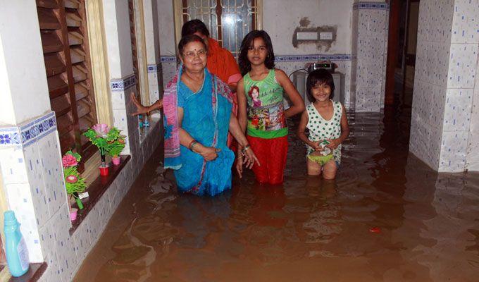 PHOTOS: Visuals of heavy rain & waterlogged streets from Odisha