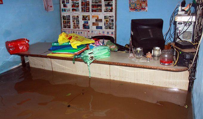 PHOTOS: Visuals of heavy rain & waterlogged streets from Odisha