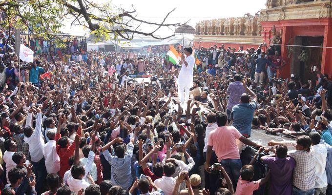 PHOTOS: Pawan Kalyan at Kondagattu Hanuman Temple