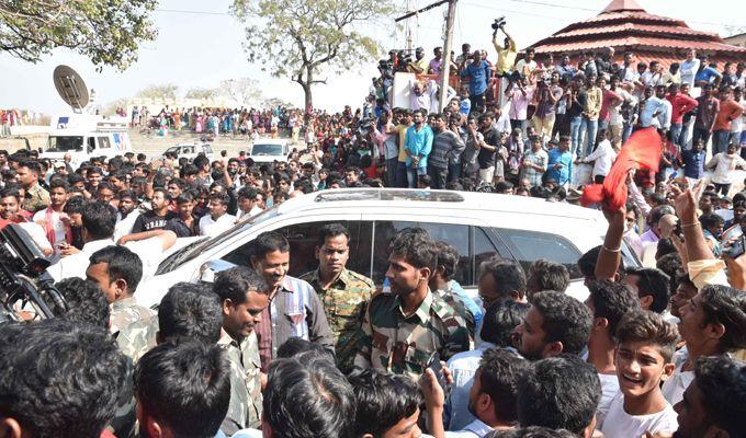 PHOTOS: Pawan Kalyan at Kondagattu Hanuman Temple