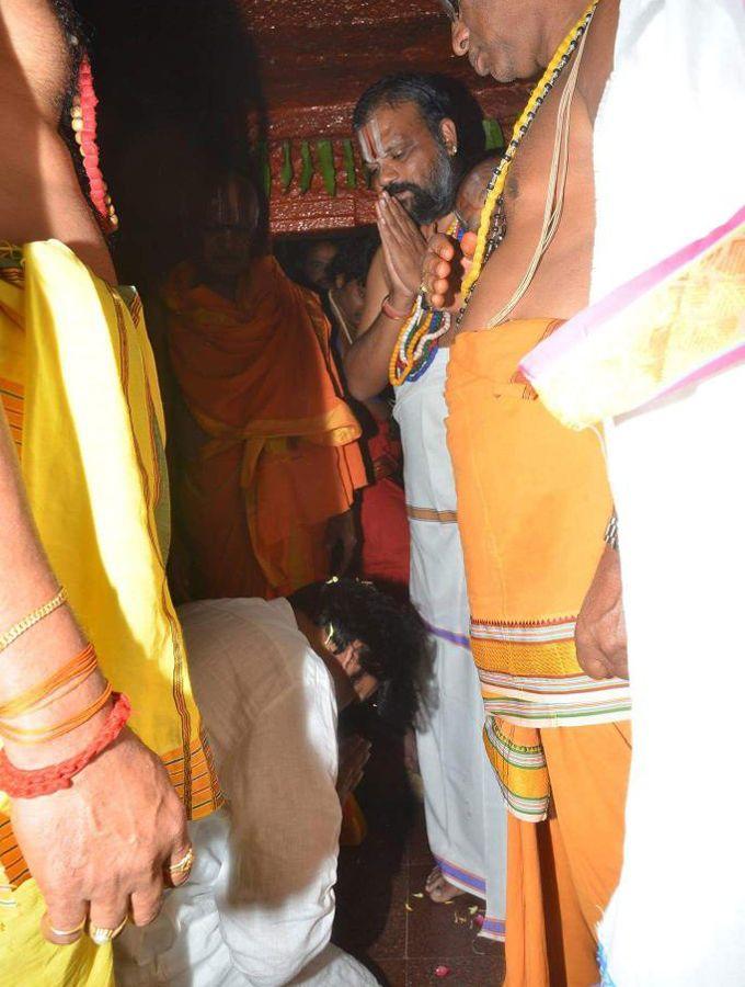 PHOTOS: Pawan Kalyan at Kondagattu Hanuman Temple