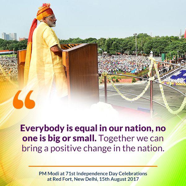 PM Modi at 71st Independence Day Celebrations at Red Fort