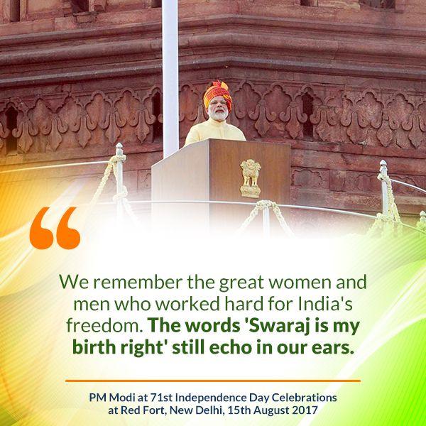 PM Modi at 71st Independence Day Celebrations at Red Fort