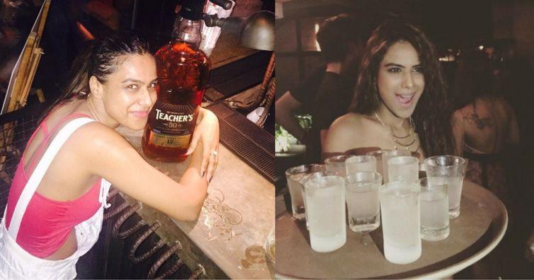 Pakistani Actresses Caught Smoking & Drinking in Real Life Photos