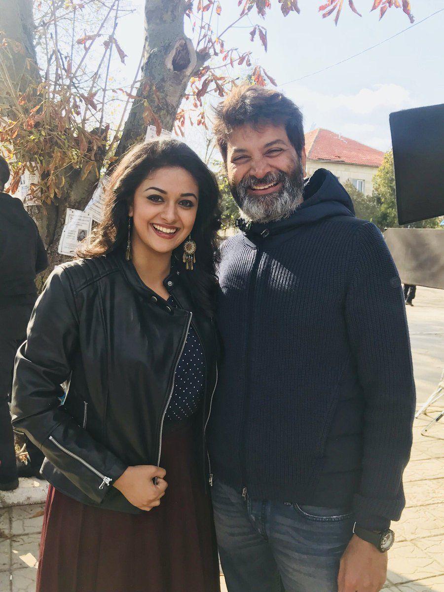 Pawan Kalyan & Trivikram from the sets of PSPK25