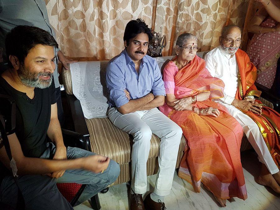 Pawan Kalyan & Trivikram met Kalatapsavi K Viswanath Photos