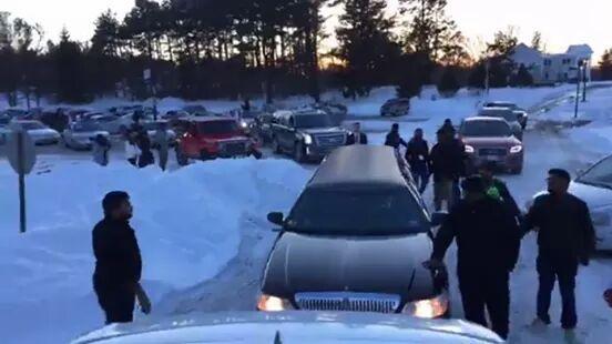 Pawan Kalyan During Cars Rally In USA Photos