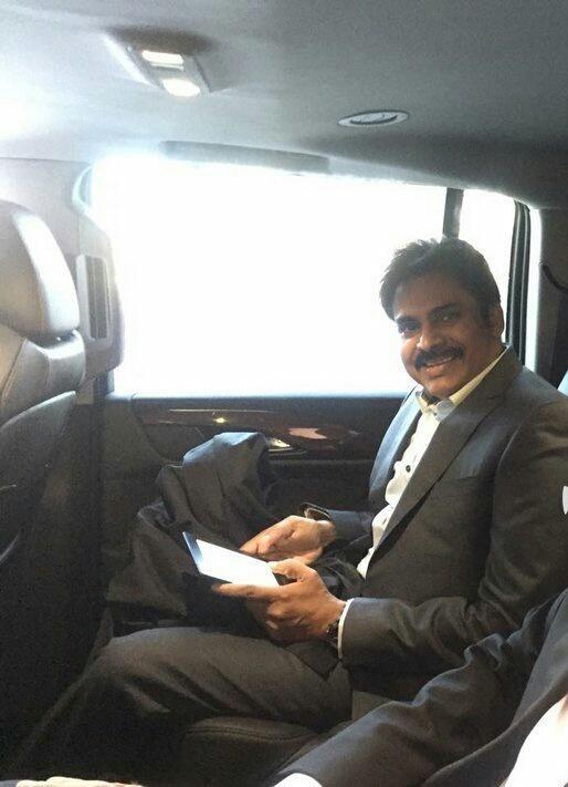 Pawan Kalyan During Cars Rally In USA Photos