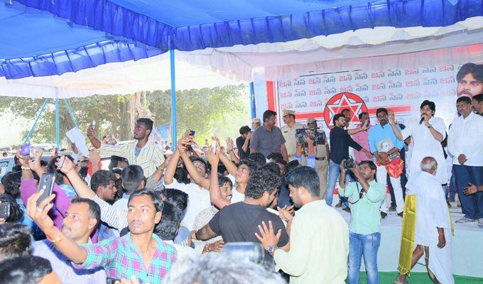 Pawan Kalyan Janasena Tour at Vijayawada Photos