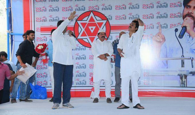 Pawan Kalyan Janasena Tour at Vijayawada Photos
