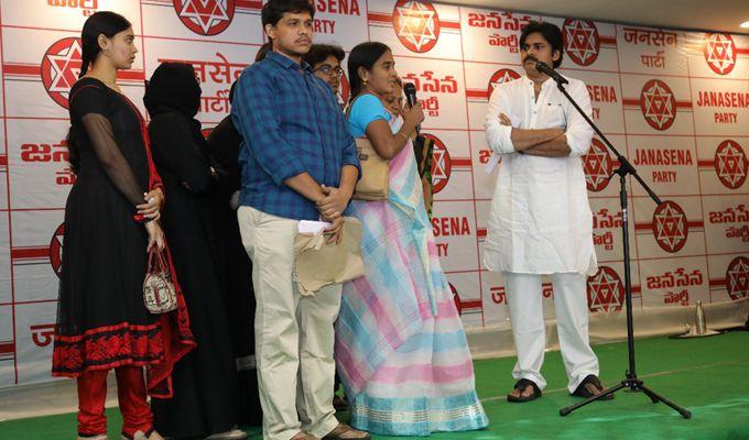 Pawan Kalyan Janasena Tour at Vijayawada Photos