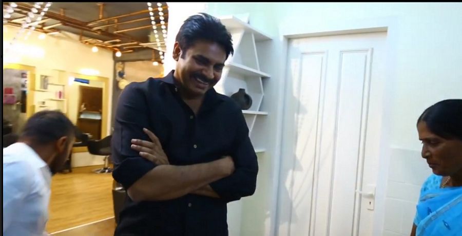 Pawan Kalyan Launched Salon Shop Photos