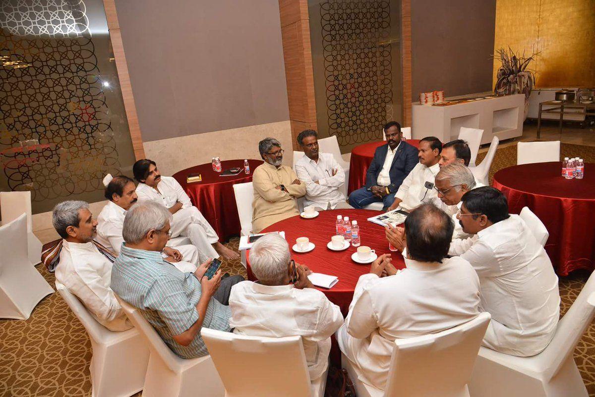 Pawan Kalyan Meeting With JFC Members Photos