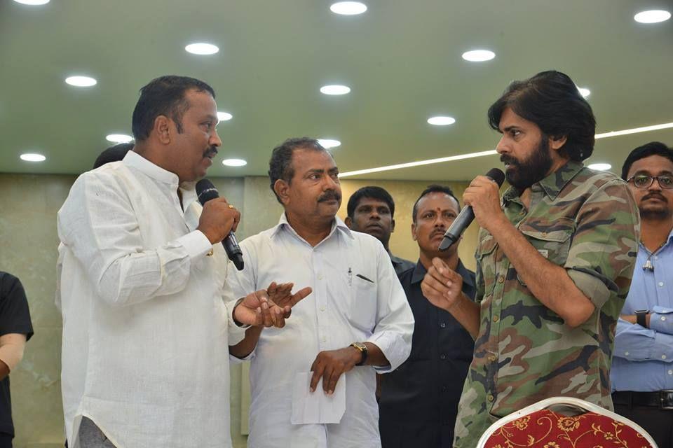 Pawan Kalyan Meeting with Intellectuals & prominent persons from Srikakulam