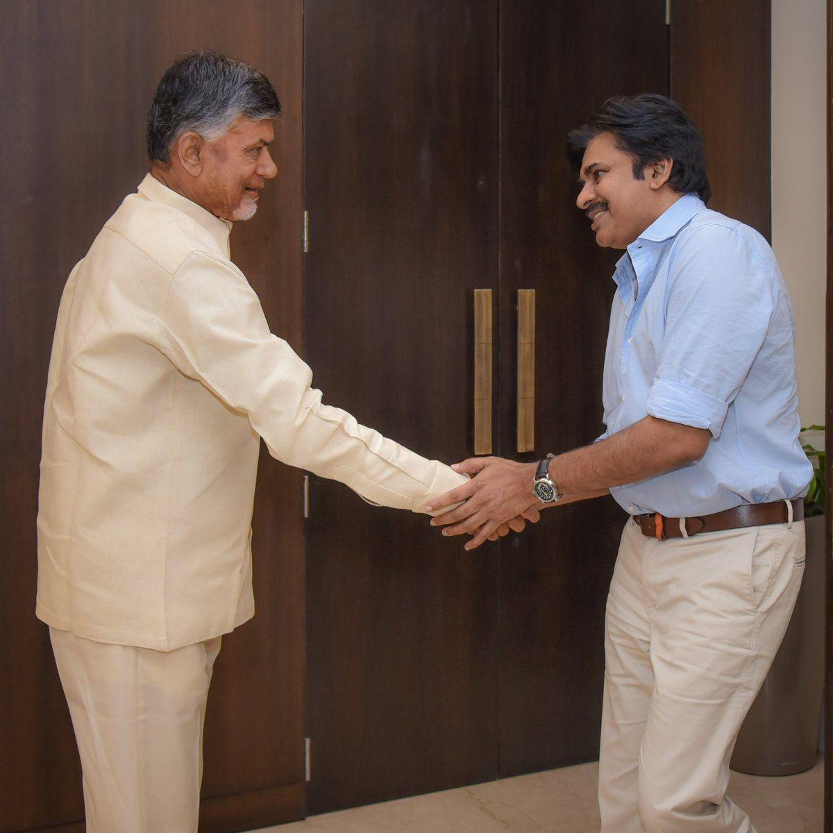 Pawan Kalyan Met Honourable AP Chief Minister Chandra Babu Photos