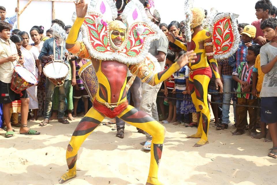 Pawan Kalyan Performing Gangamma Pooja At Kapasa Kurdi Photos