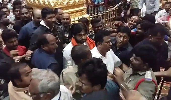 Pawan Kalyan Visits Srikalahasti Temple Exclusive Photos