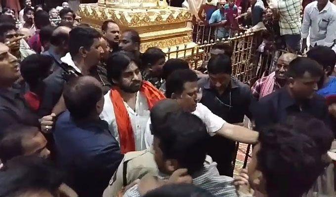 Pawan Kalyan Visits Srikalahasti Temple Exclusive Photos