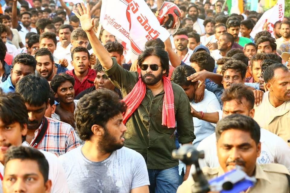 Pawan Kalyan at Ichchapuram Bahiranga Sabha Photos