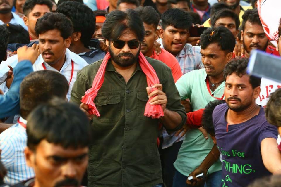 Pawan Kalyan at Ichchapuram Bahiranga Sabha Photos