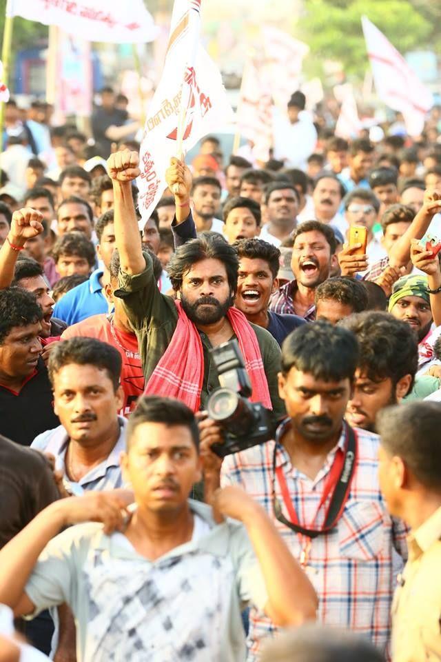 Pawan Kalyan at Ichchapuram Bahiranga Sabha Photos