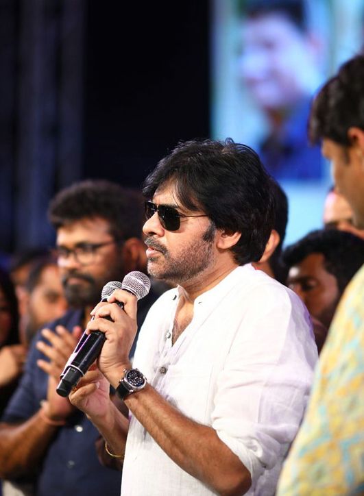 Pawan Kalyan at Rangasthalam Success Meet Photos