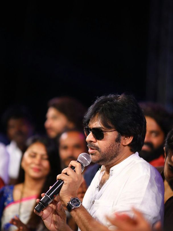 Pawan Kalyan at Rangasthalam Success Meet Photos