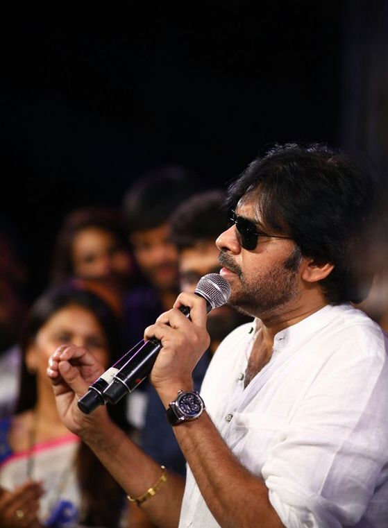 Pawan Kalyan at Rangasthalam Success Meet Photos