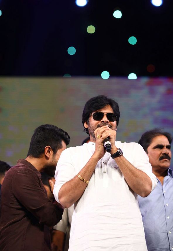 Pawan Kalyan at Rangasthalam Success Meet Photos