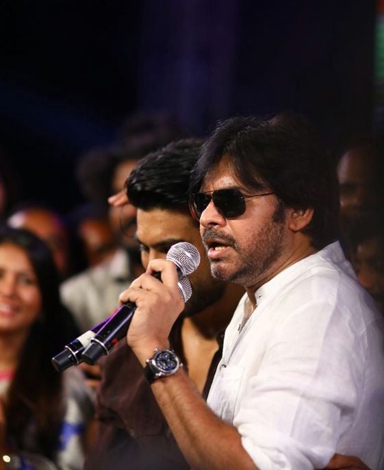 Pawan Kalyan at Rangasthalam Success Meet Photos