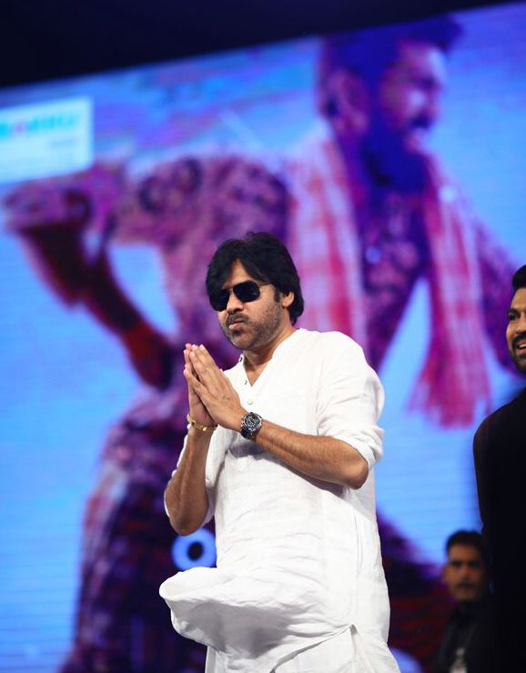 Pawan Kalyan at Rangasthalam Success Meet Photos