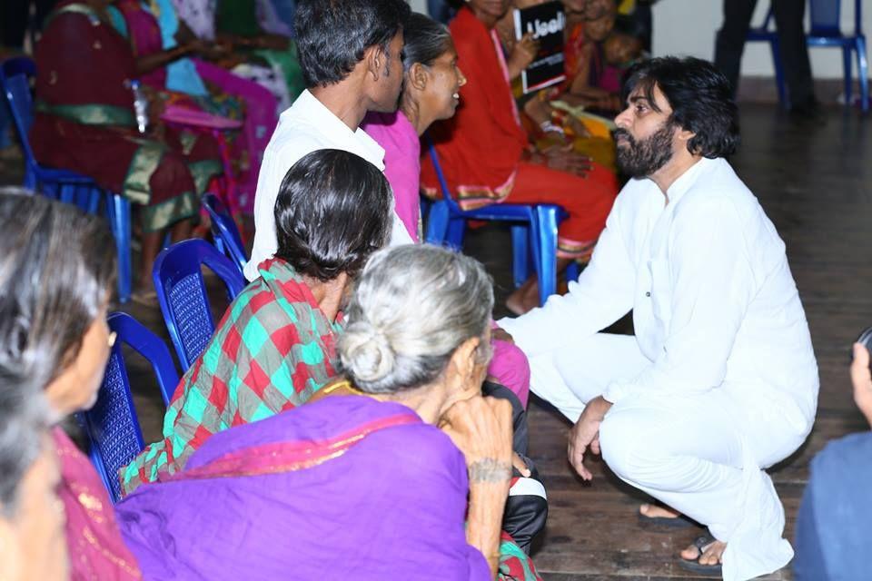 Pawan Kalyan meeting with Chronic Kidney disease sufferers from Uddanam