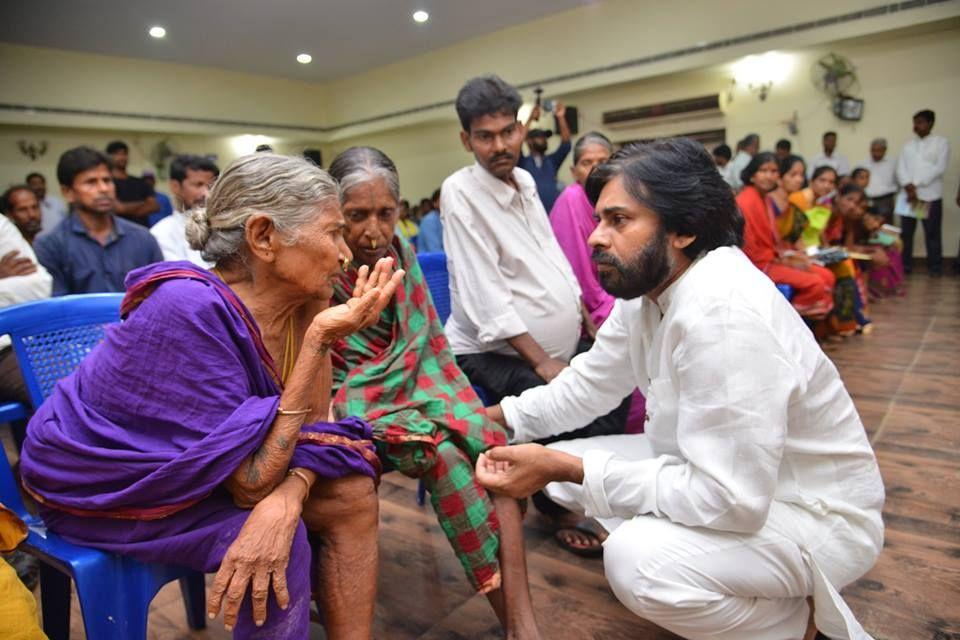 Pawan Kalyan meeting with Chronic Kidney disease sufferers from Uddanam