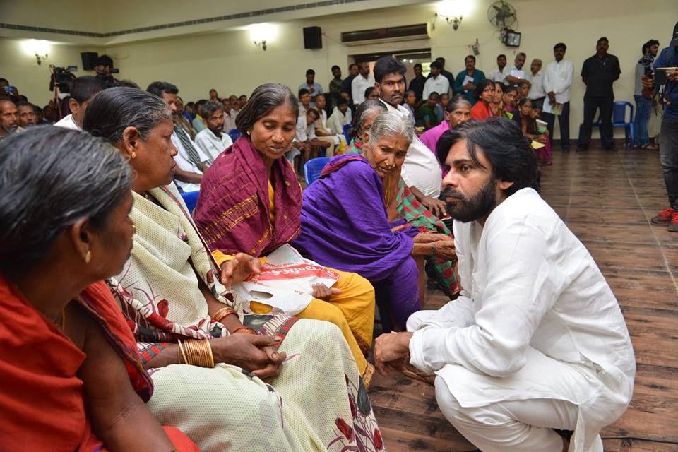 Pawan Kalyan meeting with Chronic Kidney disease sufferers from Uddanam