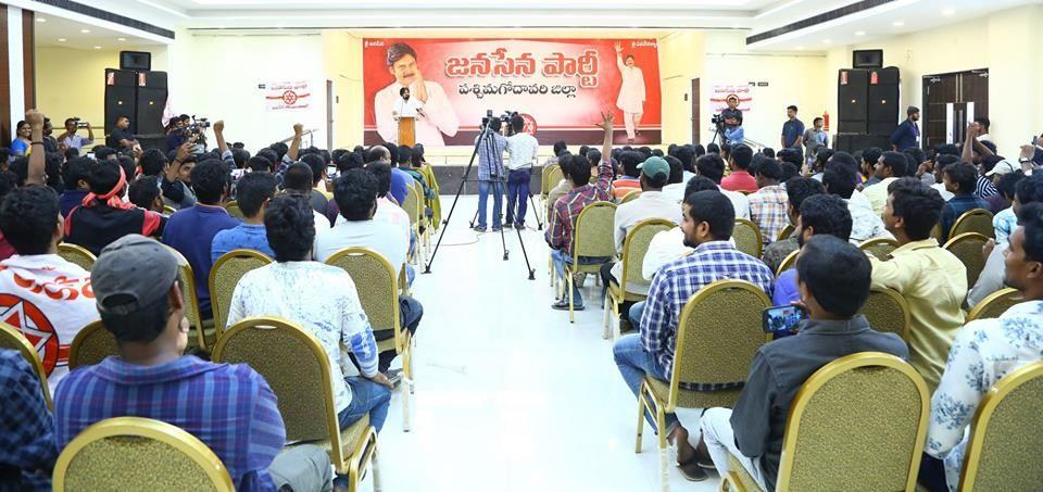 Pawan Kalyan meeting with West Godavari youth Photos