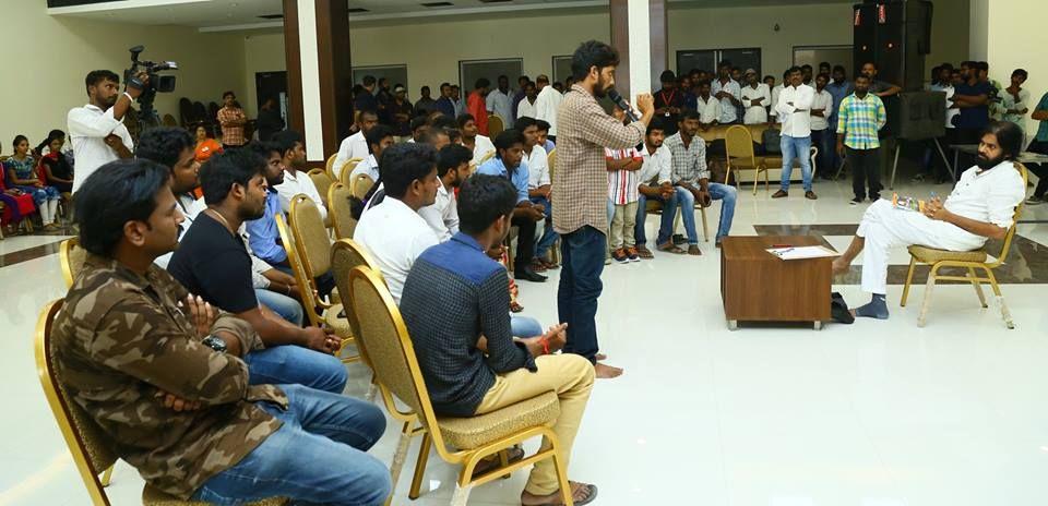 Pawan Kalyan meeting with West Godavari youth Photos