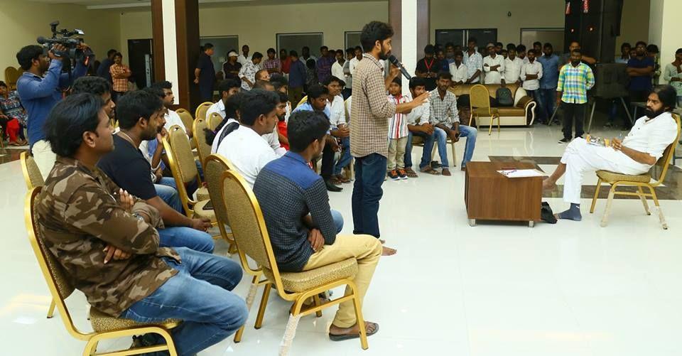 Pawan Kalyan meeting with West Godavari youth Photos