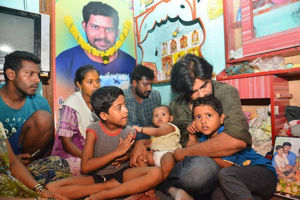 Pawan Kalyan pays condolences to fan’s family Photos