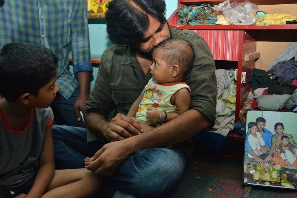 Pawan Kalyan pays condolences to fan’s family Photos
