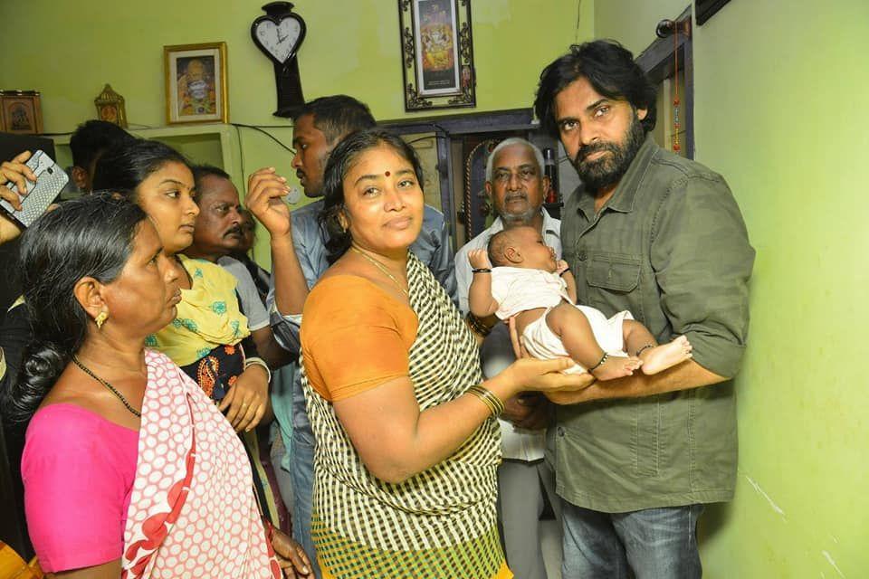 Pawan Kalyan pays condolences to fan’s family Photos