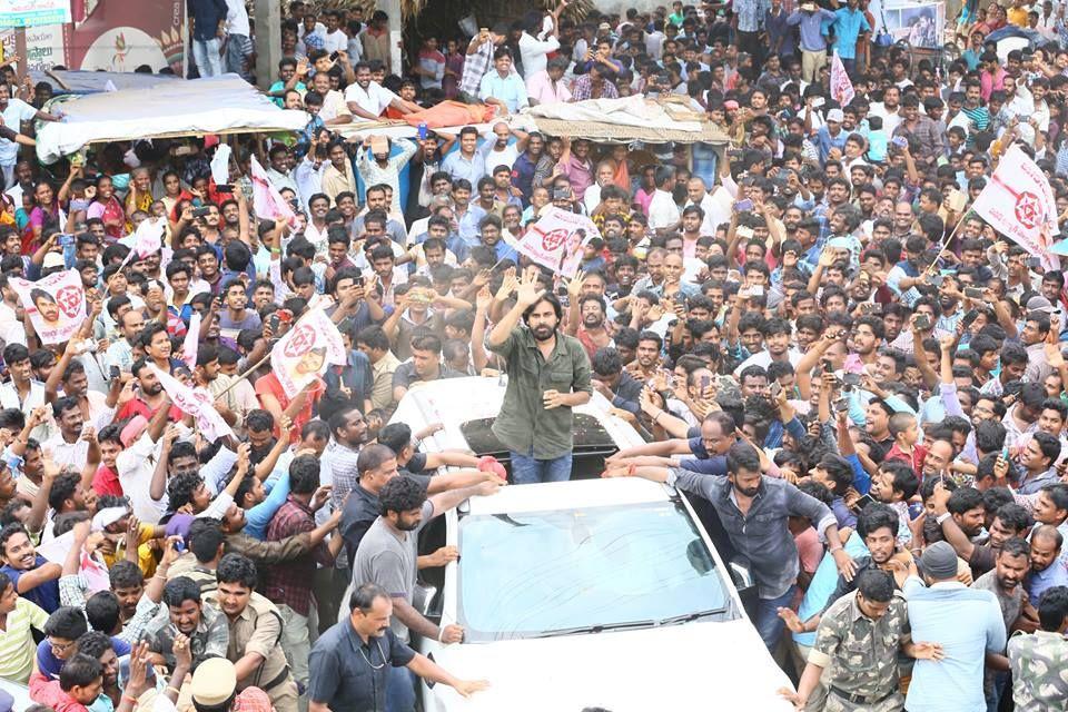 Pawan Kalyan’s road show in Visakhapatnam district Photos