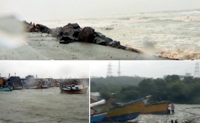 Pethai Cyclone Effect Photos In Andhra Pradesh