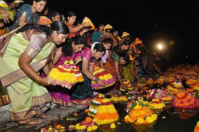 Photos: Bathukamma Celebrations at Kukatpally 2017