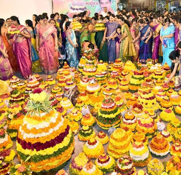 Photos: Bathukamma Celebrations at Kukatpally 2017