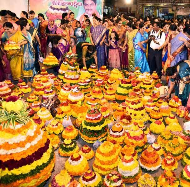 Photos: Bathukamma Celebrations at Kukatpally 2017
