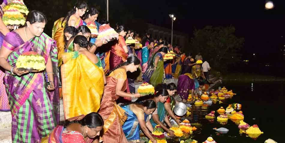 Photos: Bathukamma Celebrations at Kukatpally 2017